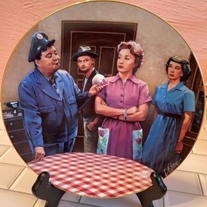 Honeymooners collector plate by Hamilton collection, certificate of authenticity